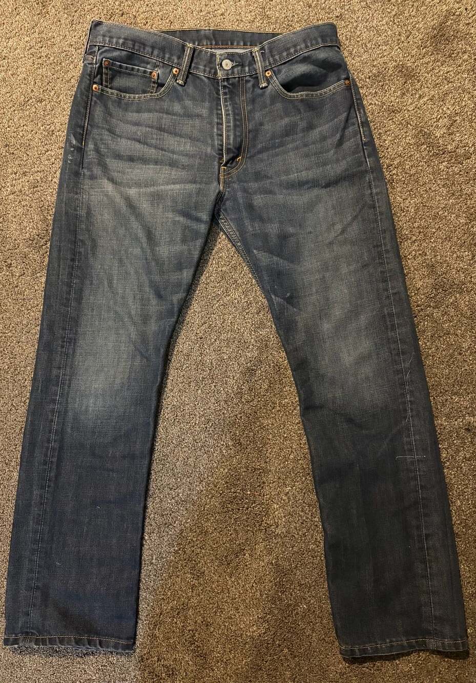 Levi's 513 Jeans Size 34x30 Dark Wash Denim Slim Straight